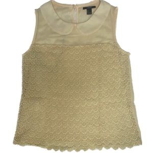 FREE💥 Forever 21 Pale Yellow Dress Top Sz S Bin i